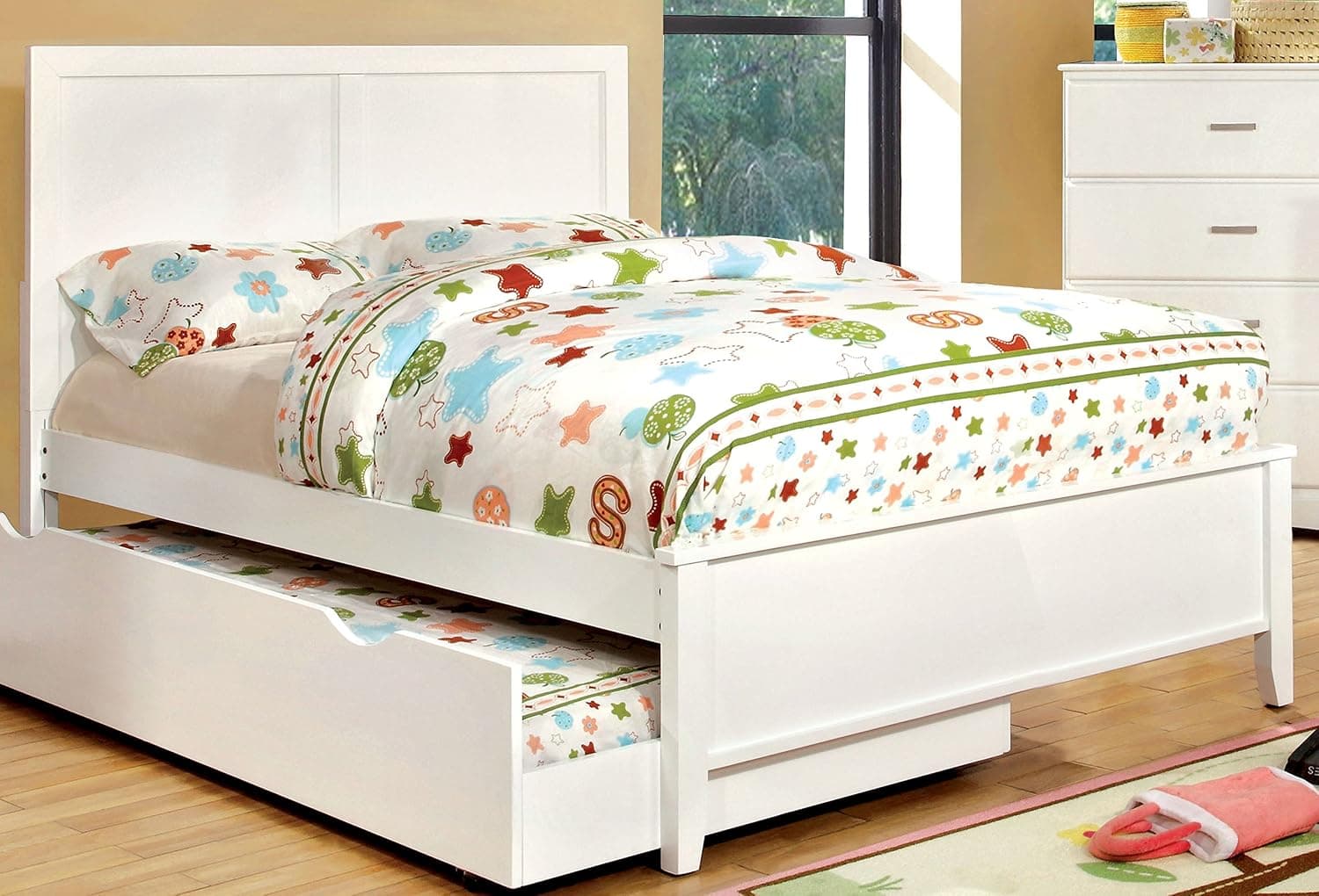 Furniture of America Kolora Youth Bed, White, Full