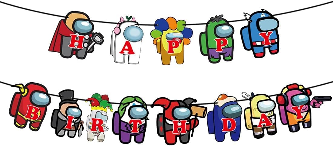 HIA Video Game Banner Party Supplies - Gaming Birthday Banner for Boys Kids Player Gaming Themed Birthday Party Decorations