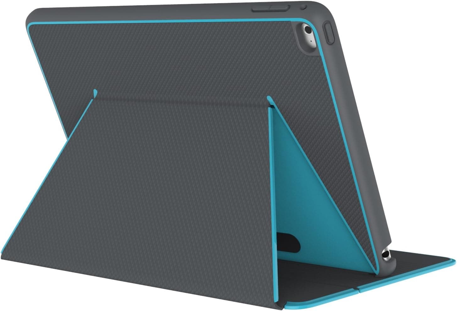Speck Products DuraFolio Case and Viewing Stand for iPad Air 2, Slate Grey/Peacock Blue