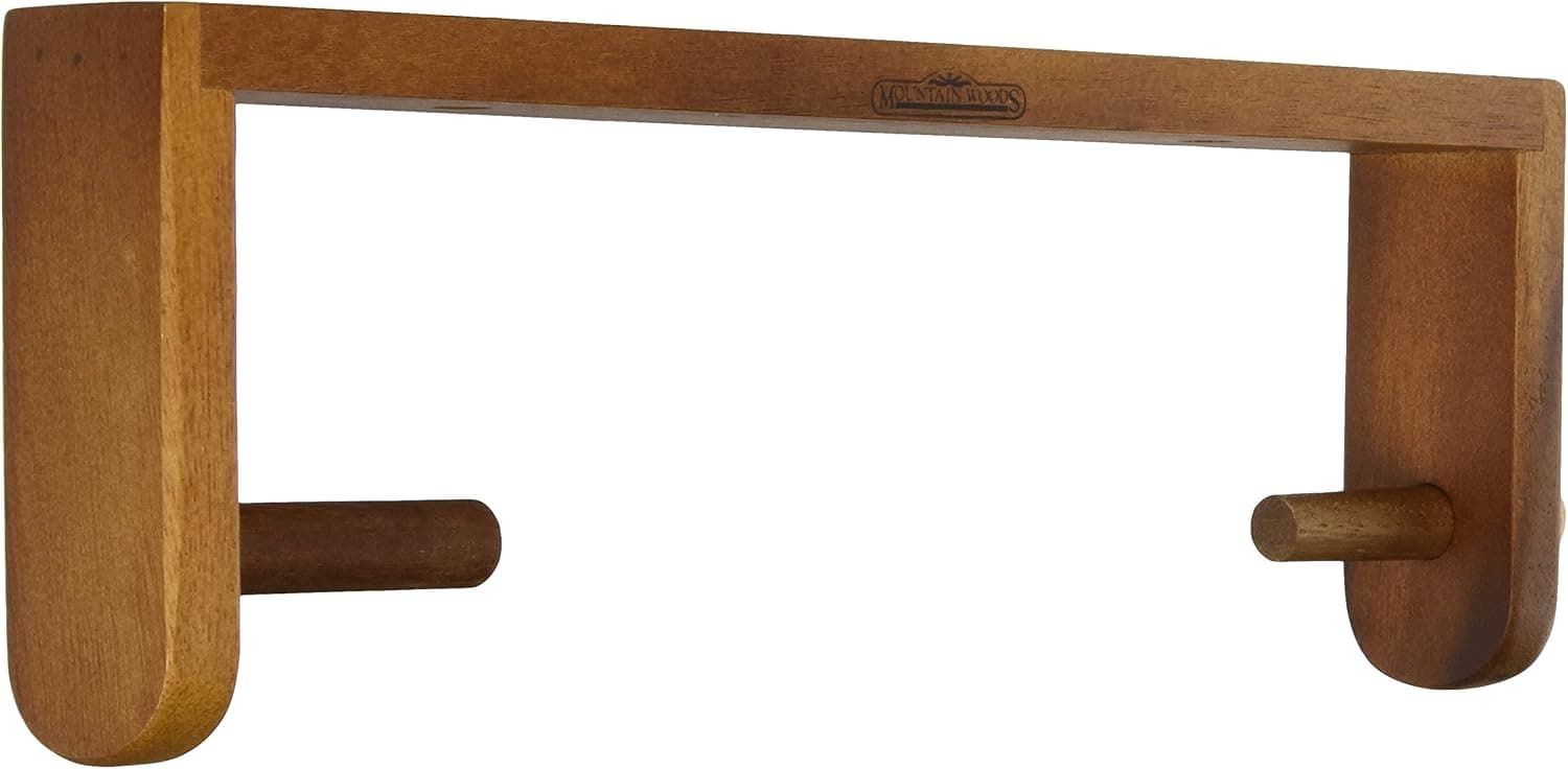 Mountain Woods Brown Walnut Hanging Paper Towel Holder - 14'' x 5" x 2"