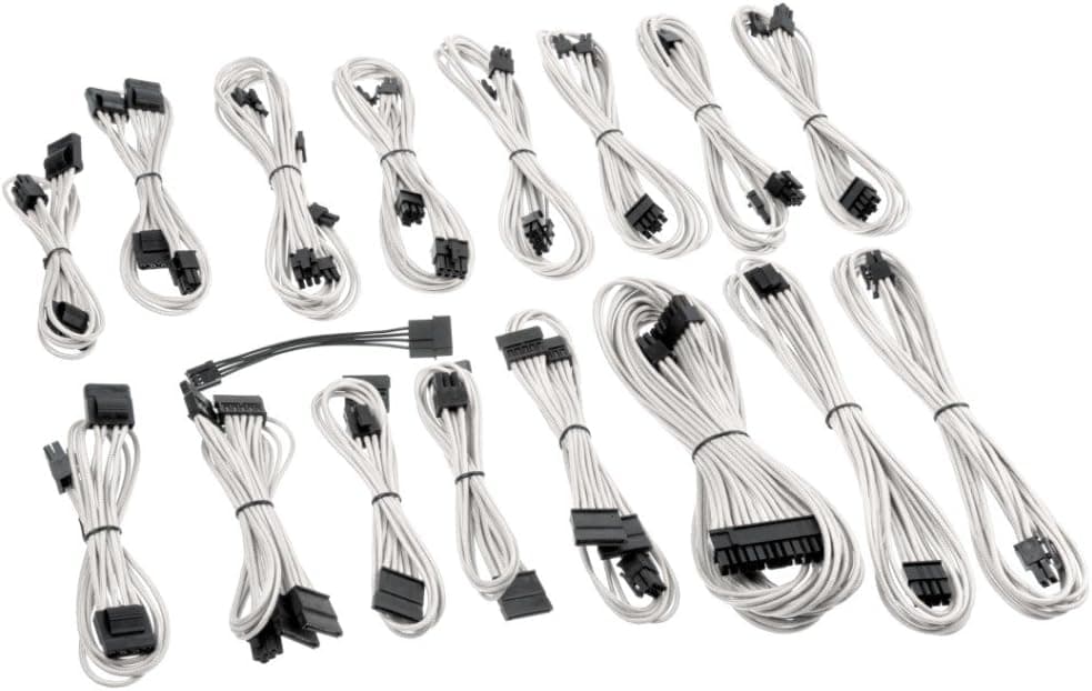 CableMod C-Series ModFlex Cable Kit for Corsair AXi/HXi/RM (Yellow Label) - White [CM-CSI-FKIT-KW-R]