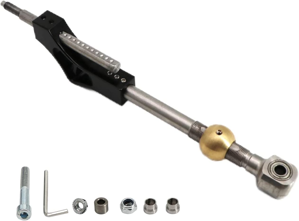 Dokili Shifter Extender Adjustable Short Shifter for Ciciv CRX Del Sol Integra B or D Series Engine (Black)