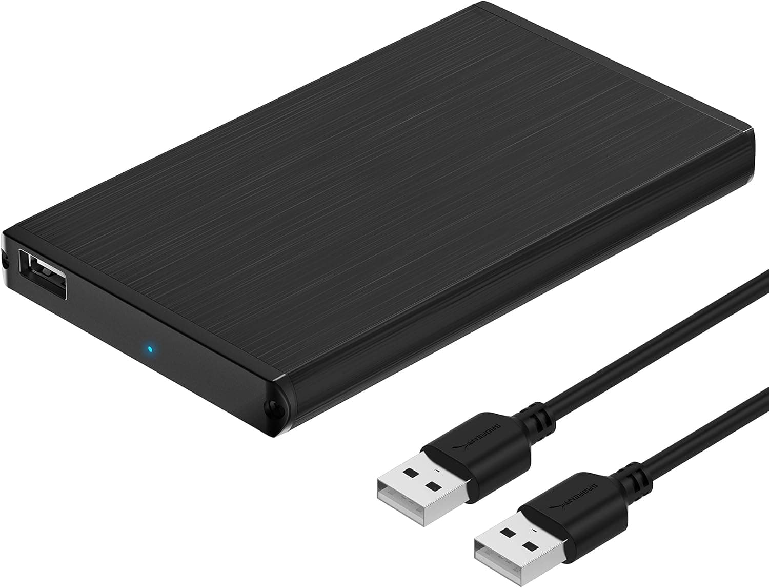Sabrent Ultra Slim USB 2.0 to 2.5-Inch SATA External Aluminum Hard Drive Enclosure [Black] (EC-UK25)
