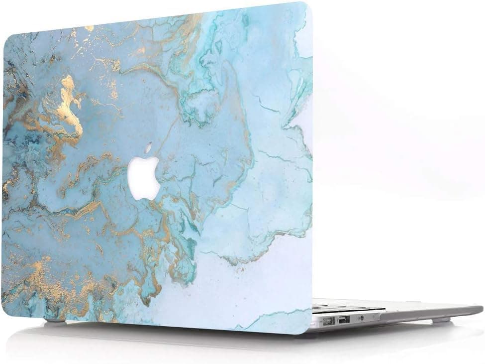 AQYLQ Compatible with MacBook Pro 15/15.4 Inch Case with Retina Display(Older Version 2015 2014 2013 2012 Release A1398),Matt Plastic Hard Case Shell Cover - DL41 Blue Marble