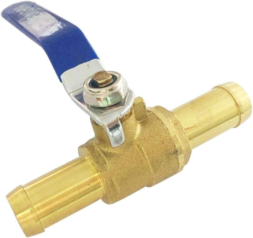 Metalwork Brass 5/8" Barb Valve High Temperature Resistance, 1 Pc
