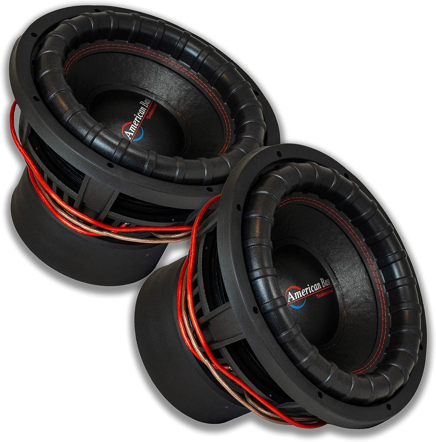 American Bass 2X 12 Subwoofer 6000W 3" 4 Ohm DVC Pro Car Audio XFL-12-D4