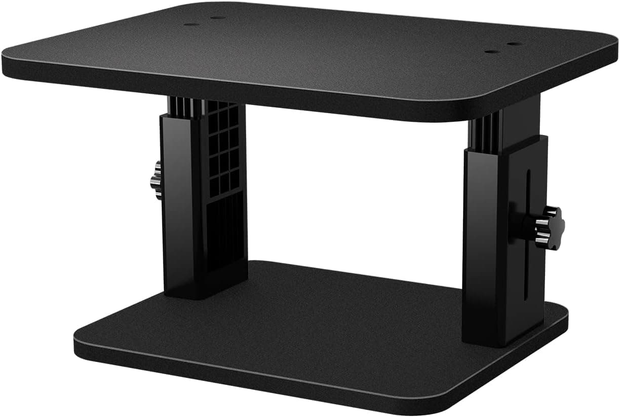 Dofuhem Monitor Adjustable Stand Riser Holder Compatible with TV, PC, Laptop, Computer, iMac, and All Screen Display-Black