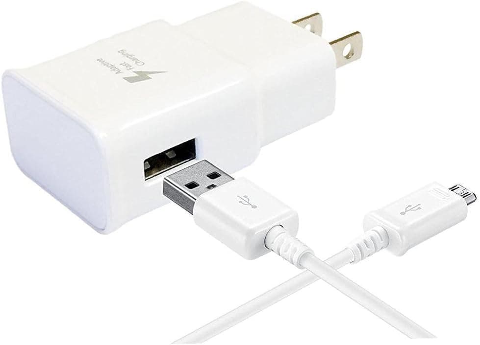 Official Samsung Adaptive Fast Charging Wall /Travel Charger - For S7/S6/Note 4/5/Edge W/ USB to USB Adapter Stylus Kit (Combo US Retail Packing)