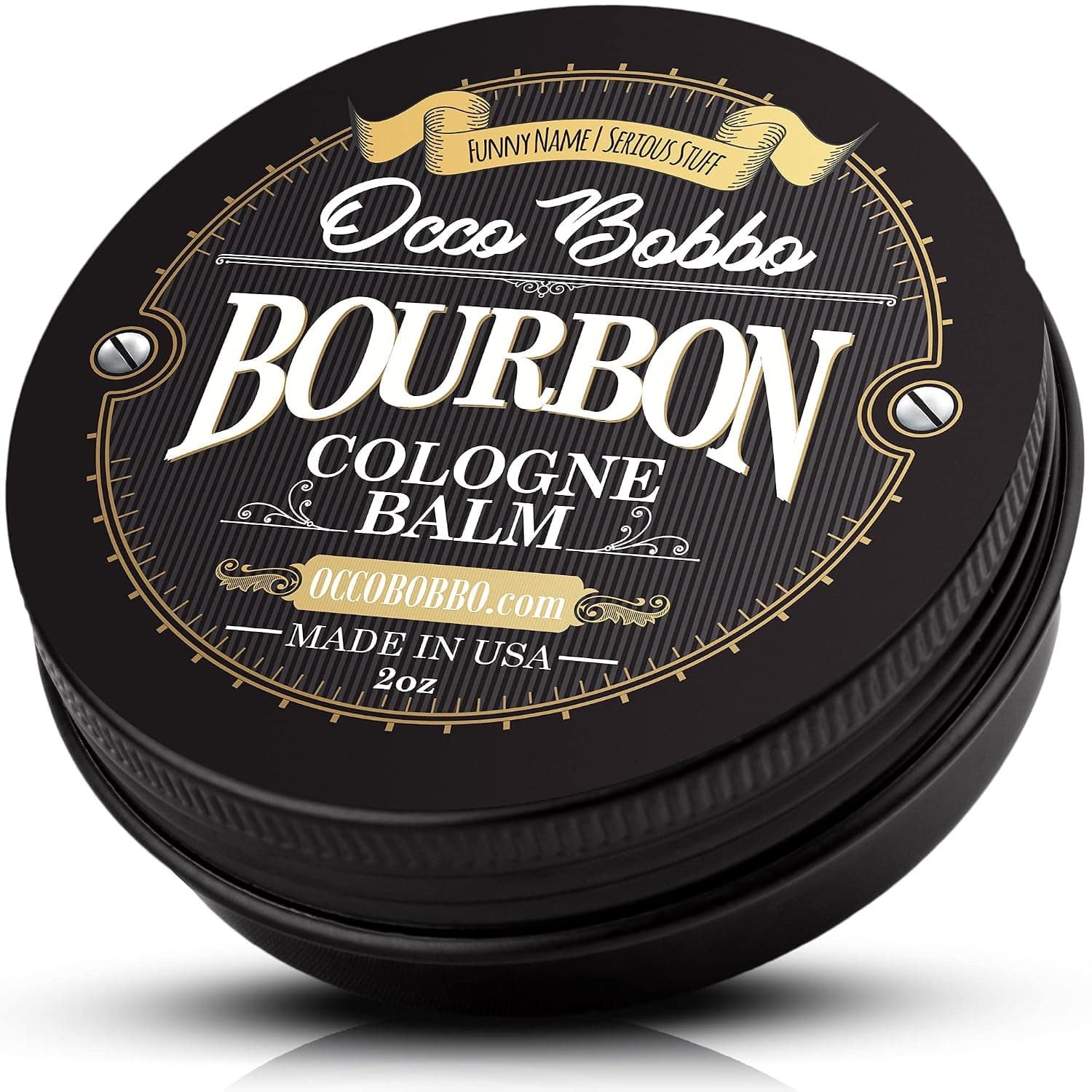 Occo Bobbo - Solid Cologne Bourbon and Sandalwood Scent. Solid Bourbon Cologne For Men - Men's Solid Cologne - 2 Ounce - Concentrated Balm. – A Smooth Blend Of Woody Oak Barrel