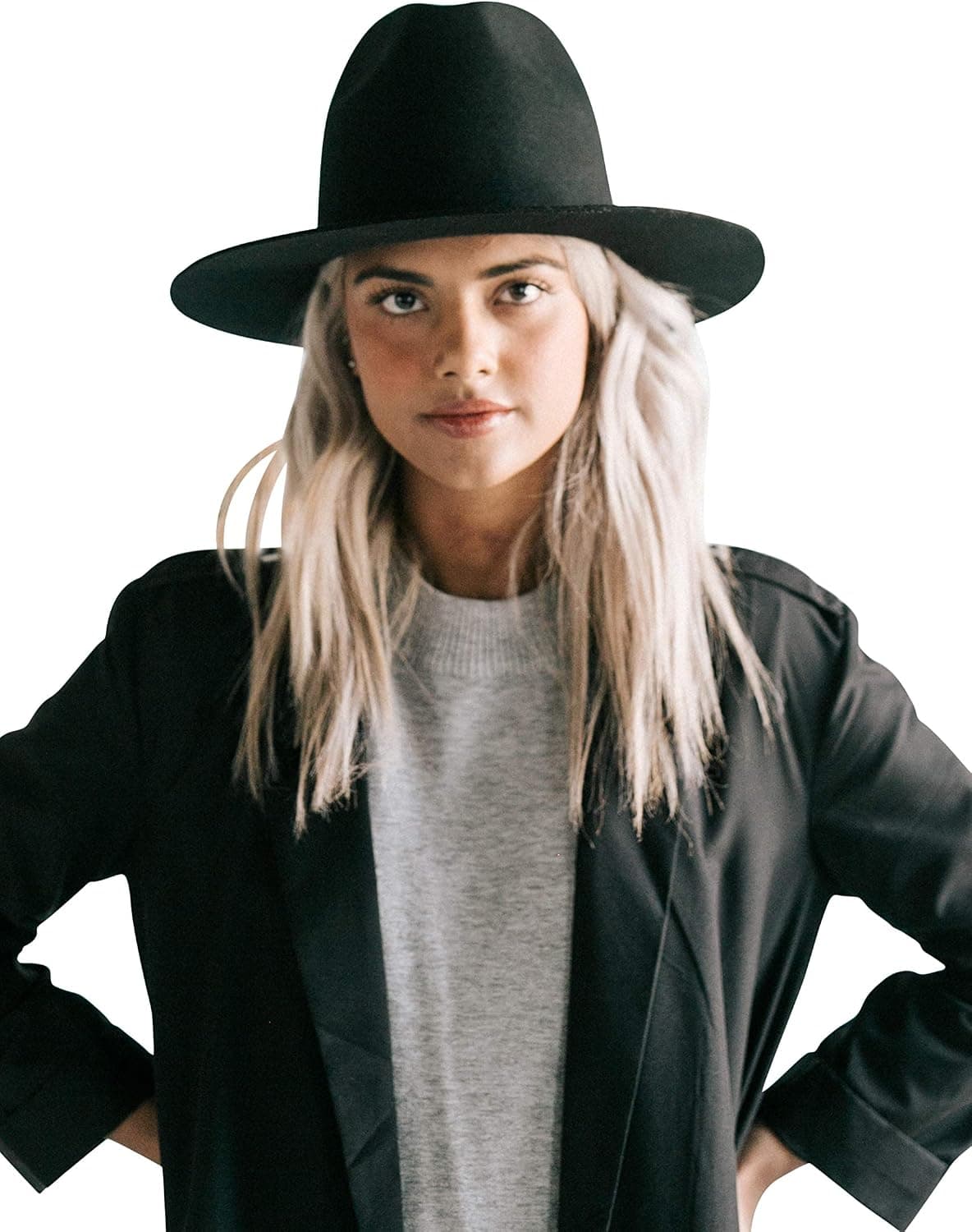 Gigi Pip Billie Tall Fedora Hat for Women, 100% Australian Wool Felt Hat, Fashion Hats for Fall, Winter, Spring and Summer