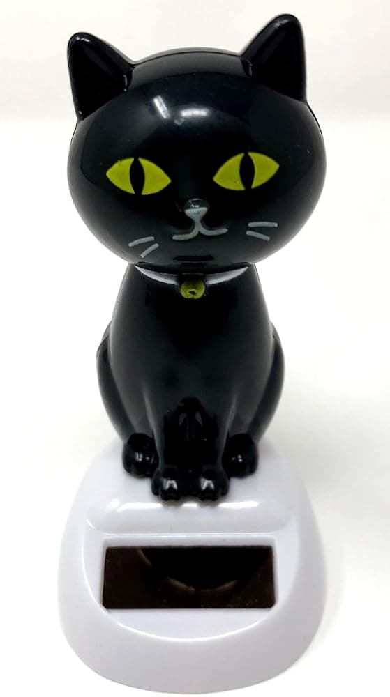 Black cat Solar Swing Mascot