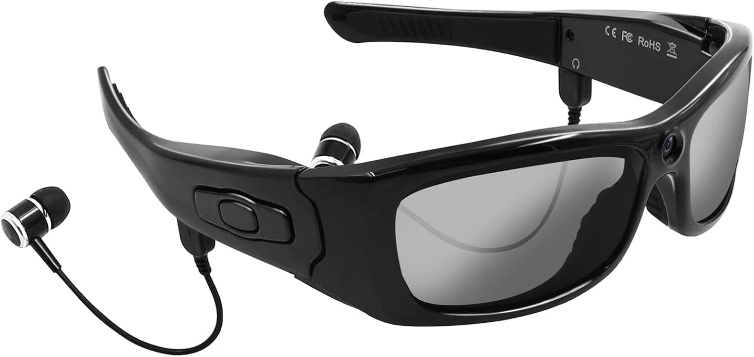 YYCAMUS Camera Video Glasses HD 1080P Video Sunglasses for Men Glasses with Camera Bluetooth Sunglasses for Sports, Great Gift for Family and Friends