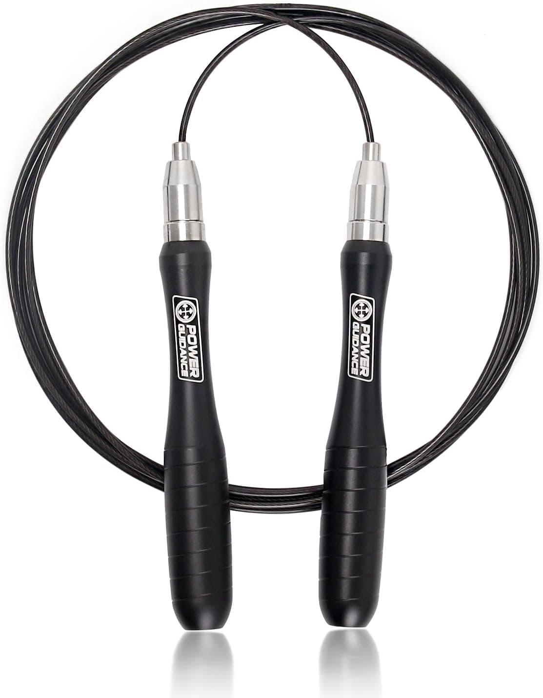 POWER GUIDANCE Speed Jump Rope, Adjustable Self-locking Professional Speed Skipping Rope, 360 Degree Spin for Double Unders, Cross Training, Boxing and MMA Workouts