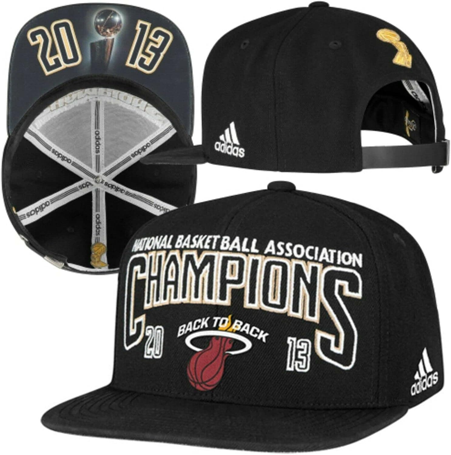 Miami Heat 2013 NBA Finals Champions Official Locker Room Snakeskin Snapback Hat