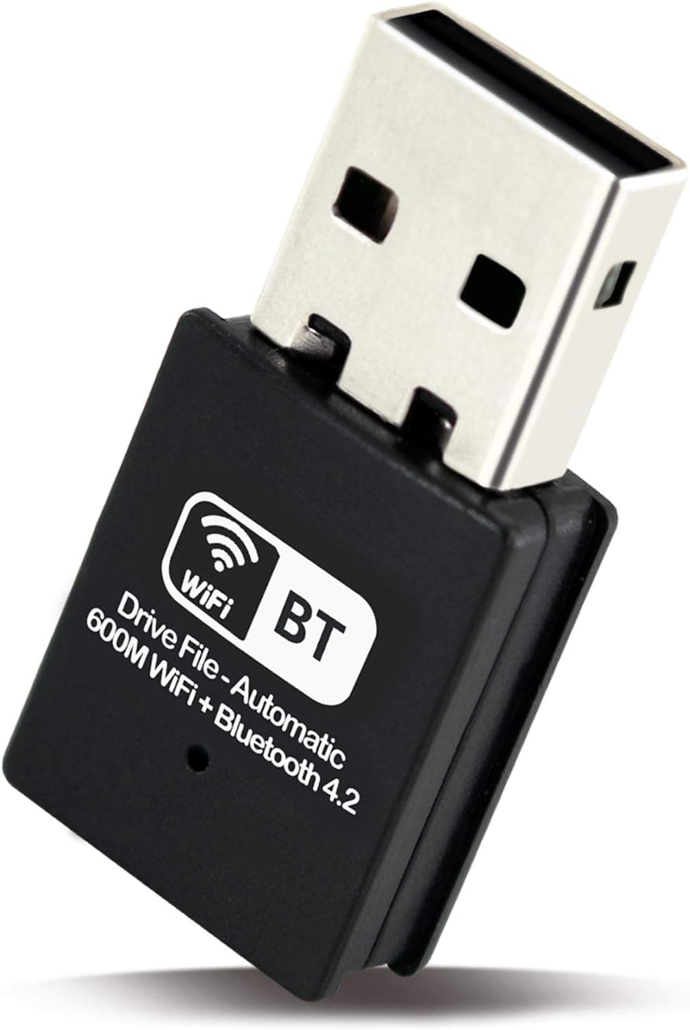 USB WiFi Bluetooth 4.2 Adapter - Wi-Fi Receiver 600 Mbps & Wireless Bluetooth 2-in-1 Dongle, Support Windows XP/ 7/8/10, Mac OS for PC Desktop Laptop