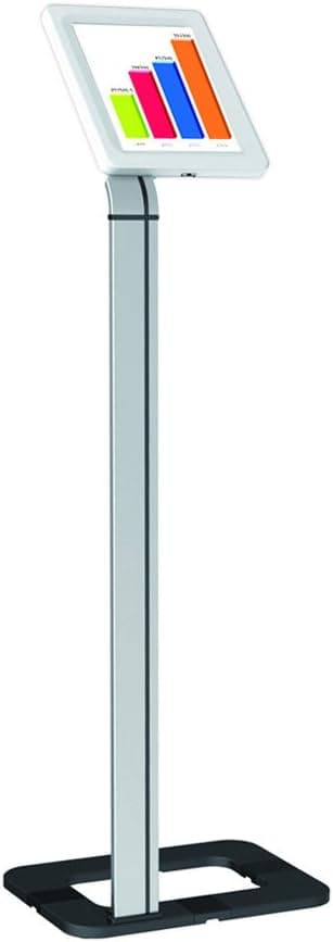 Pyle Anti-Theft Tablet Security Stand Kiosk - Floor Standing Mount Tablet Case Holder w/ Lock, Adjustable Clamp Arm, Internal Cable Routing, For iPad 2, 3, 4, Samsung, Android Tablets - Pyle PSPADLK38