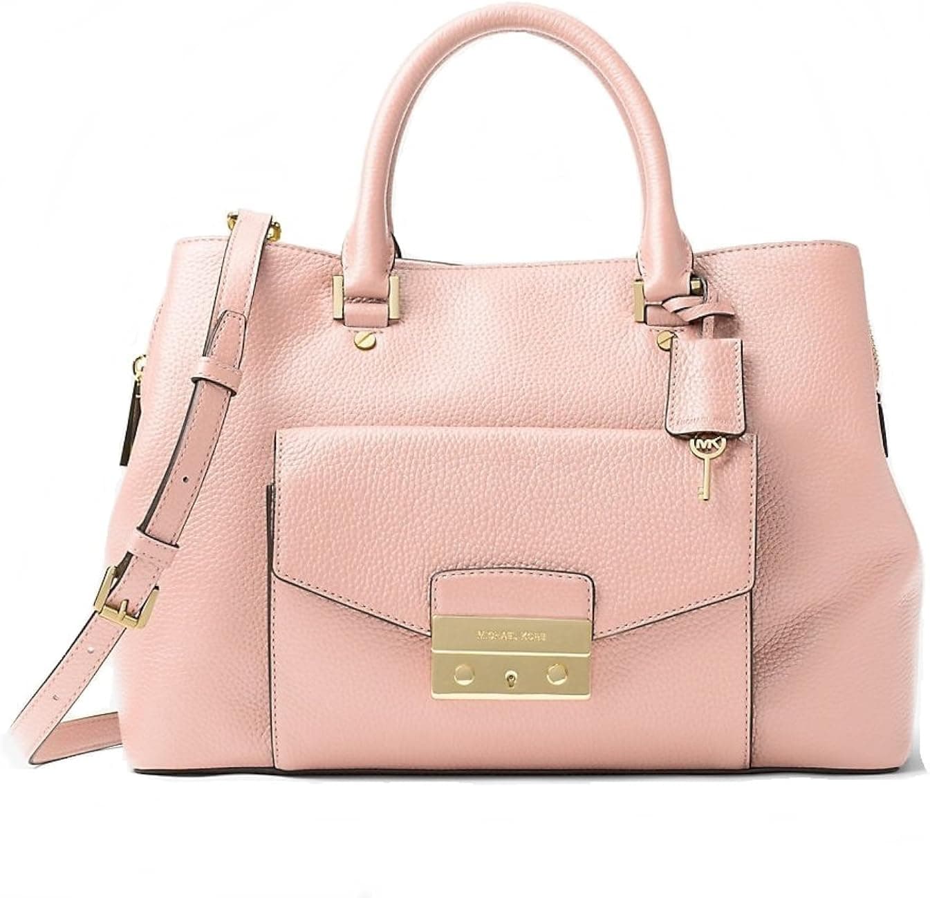 MICHAEL MICHAEL KORS Haley Large Leather Satchel in Blossom