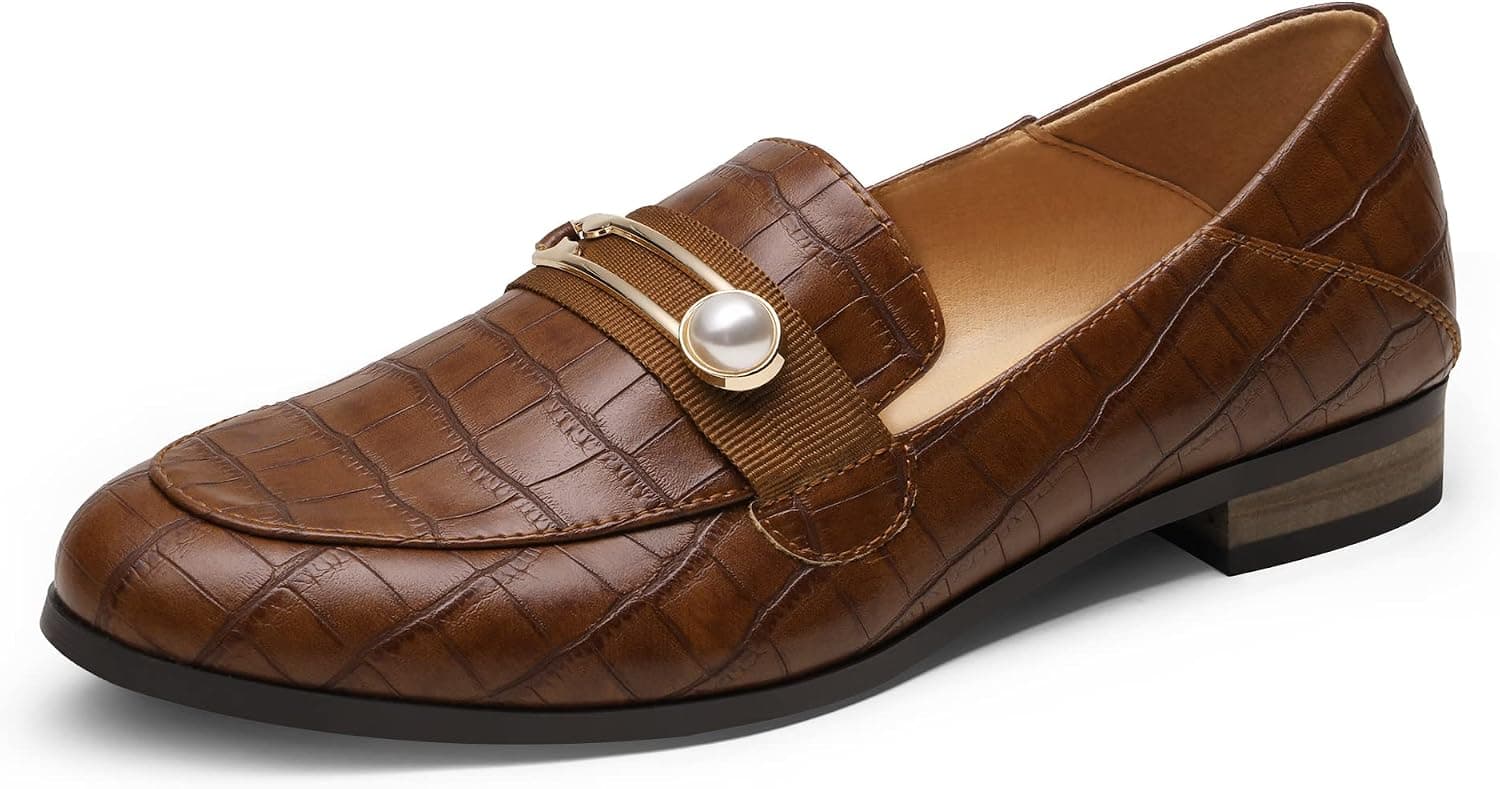 DREAM PAIRS Loafers for Women Slip On Comfortable Round Toe Casual Fashion Flats Driving Shoes