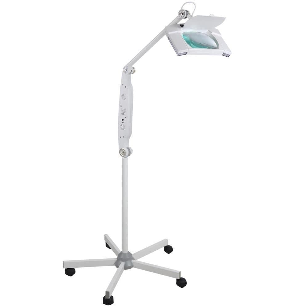 Adjustable Rolling Mobile 5x Diopter (2.25x Magnification) Magnifying UV Ozone Magnifier Lamp Salon Shop Equipment