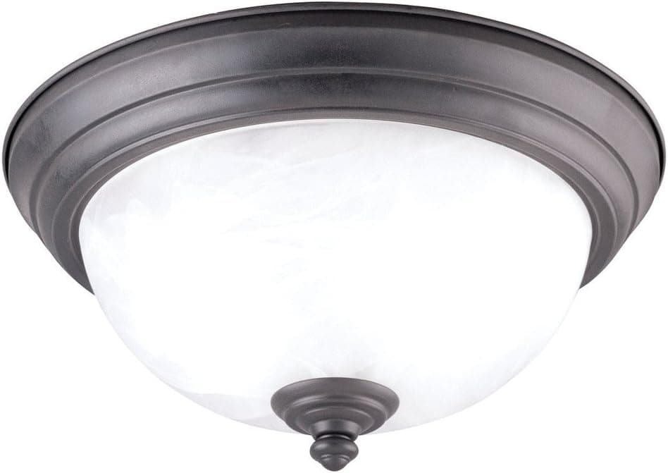 Kenroy Home 10507ORB Winterton Flush Mount, Oil Rubbed Bronze