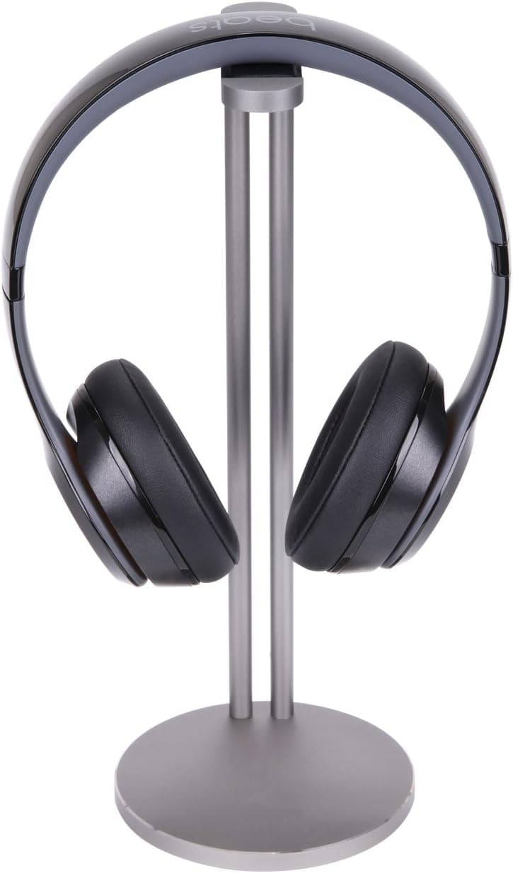 CASEKING Aluminum Headphone Stand Headphone Bracket for Bose, Beats, Sony, Philips, Skull Candy, Plantronics, JVC, Gaming, and DJ etc.. Universal Compatibility with All Headphones(Gray)