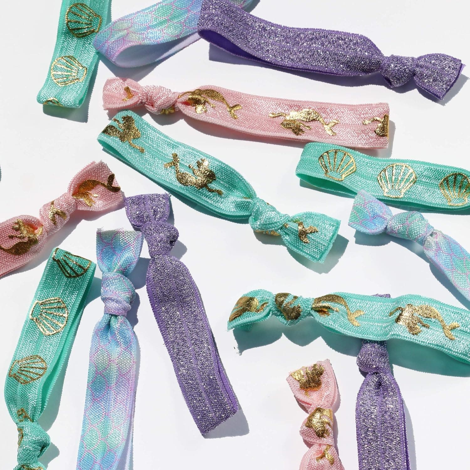 Yifantacy TwinkleTwinkle Hair Ties (50 Hair Ties Multicolor Mermaid)