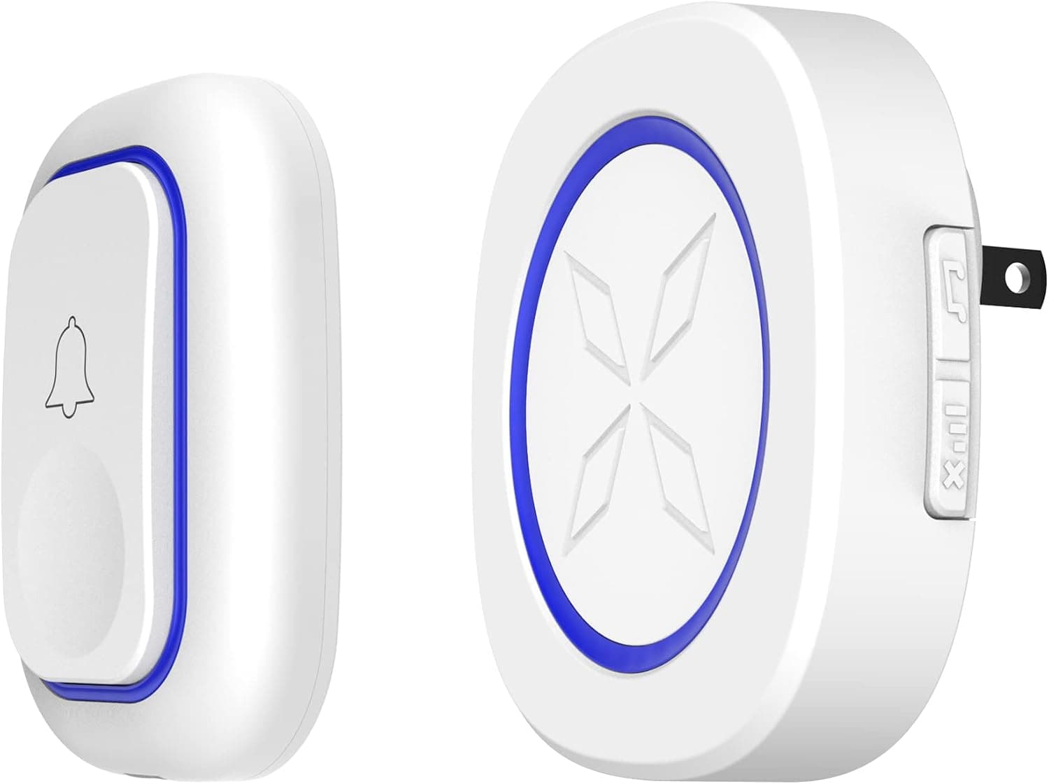 Wireless Doorbell by Aiyawen, 1000 feet. Range Loud Enough with 4 Volume Levels and Mute Mode Door Chimes LED Flashings,Portable Door Bells for Home