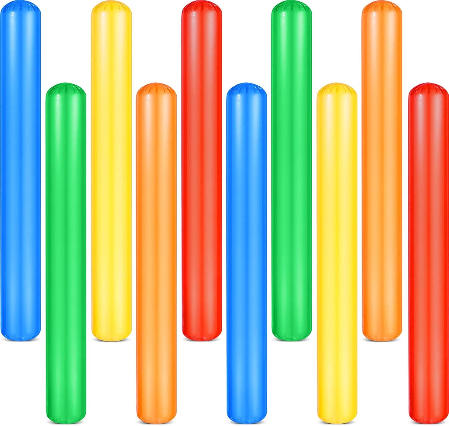 Pool Inflatable Sticks 41.3 Inch Pool Noodles PVC Swimming Noodles Colorful Inflatable Pool Noodle Adults Float Water Noodles Outdoor Water Games Toy for Beaches Swimming Pool Party Decor