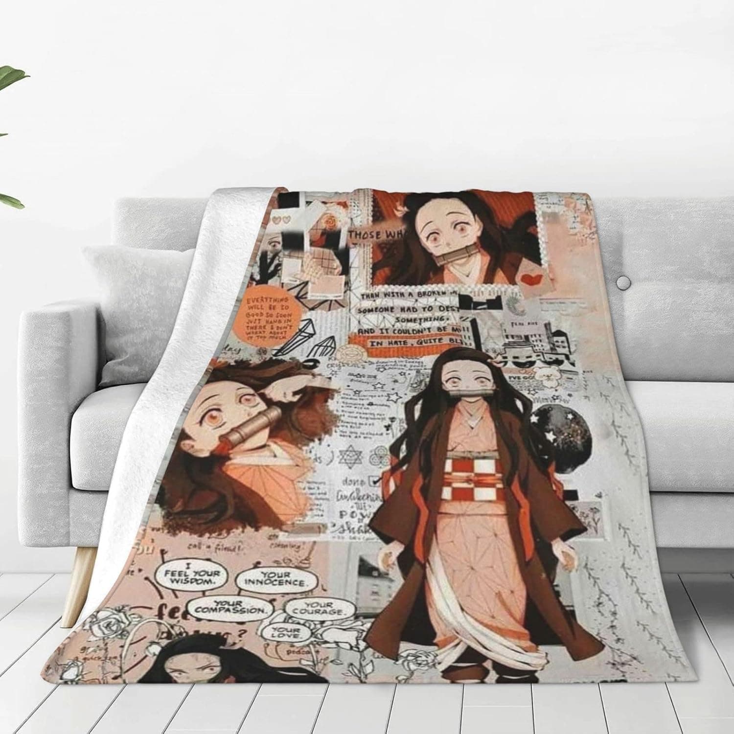 3D Printing Super Soft Blanket, Novelty Flannel Fleece, All-Season Lightweight Living, Bedroom Warm Blanket for Adults and Children 5-50"x40"