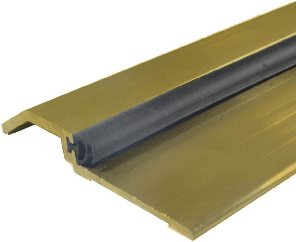 Bronze High Rabbeted Threshold/Saddle with Solid Rubber Extrusion (3465DB), FH #10 x 1-1/2'' Supplied, (3-11/16'' W x 1/2'' H x 36'' L)