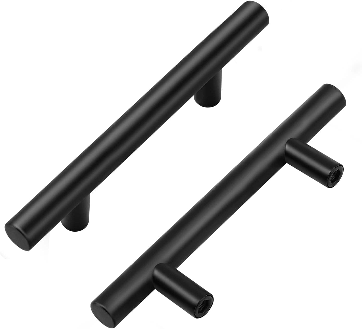 Home Expert 5 Inch Cabinet Pulls Black Cabinet Handles Kitchen Cabinet Hardware 3 Inch Hole Center 30 Pack