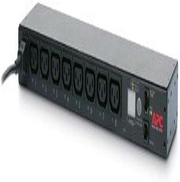 APC Rack Mount PDU, Switched Rack 208V-230V, 10/15A, (8) Outlets, 1U Horizontal Rackmount (AP7920)