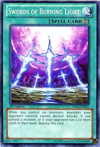 YU-GI-OH! - Swords of Burning Light (YS13-EN021) - Super Starter: V for Victory - 1st Edition - Common