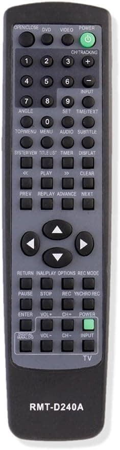 RMT-D240A Replace Remote Control for Sony RDR-VX525 RDR-VX555 RDR-VXD655 SDR-VX525VCR