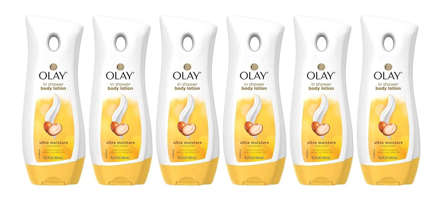 Olay Ultra Moisture In-Shower Lotion With Shea Butter 15.2 Ounce (449ml) (6 Pack)
