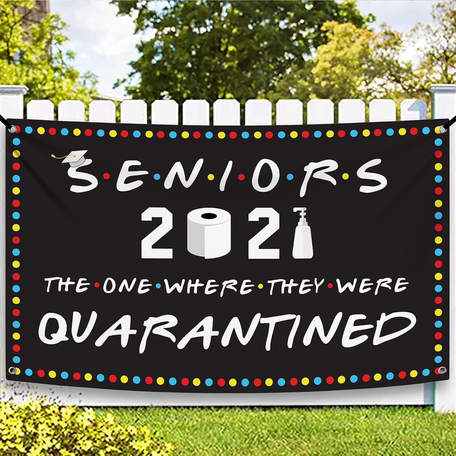 XtraLarge Seniors 2022 Banner for Graduation Decorations -72x44 Inch | Class of 2022 Decorations for College, HighSchool Grad Party Decor | Friends Graduation Decorations 2022 | Graduation Banner 2022