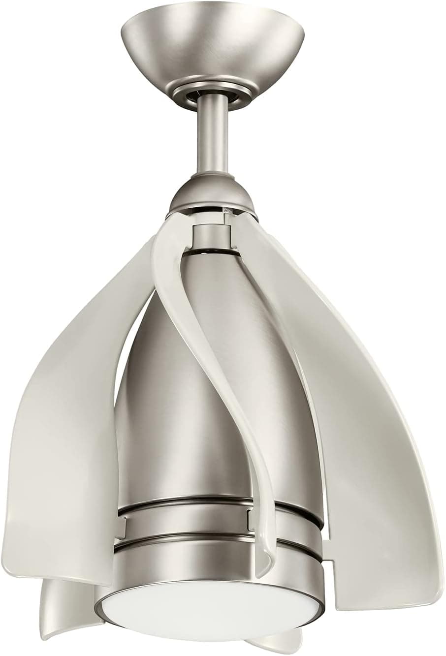 Kichler 300230NI Terna LED Ceiling Fan, 3 Speed CoolTouch Full Function, Brushed Nickel, 15 inch