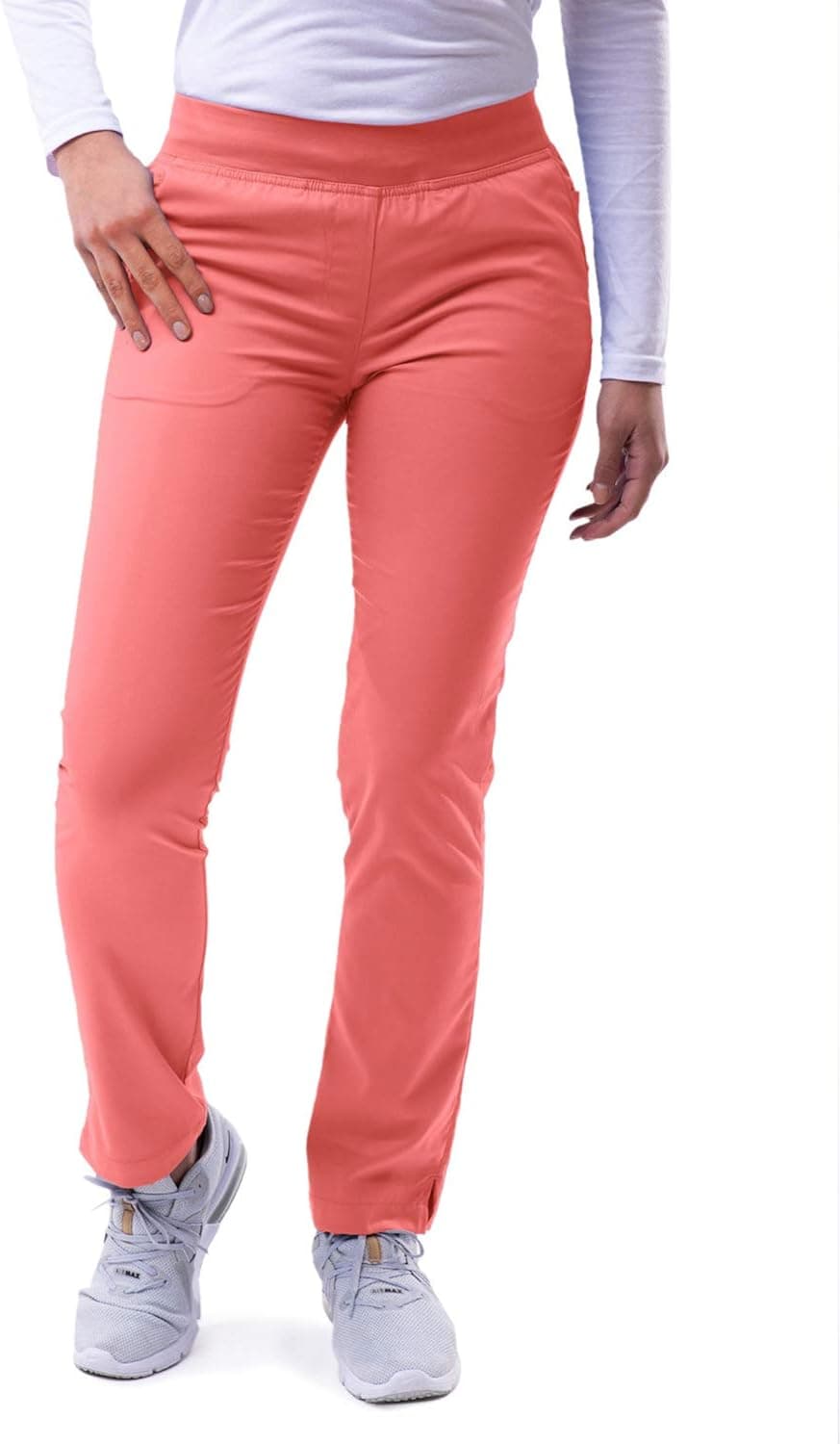 Adar Pro Scrubs for Women - Skinny Leg Yoga Scrub Pants