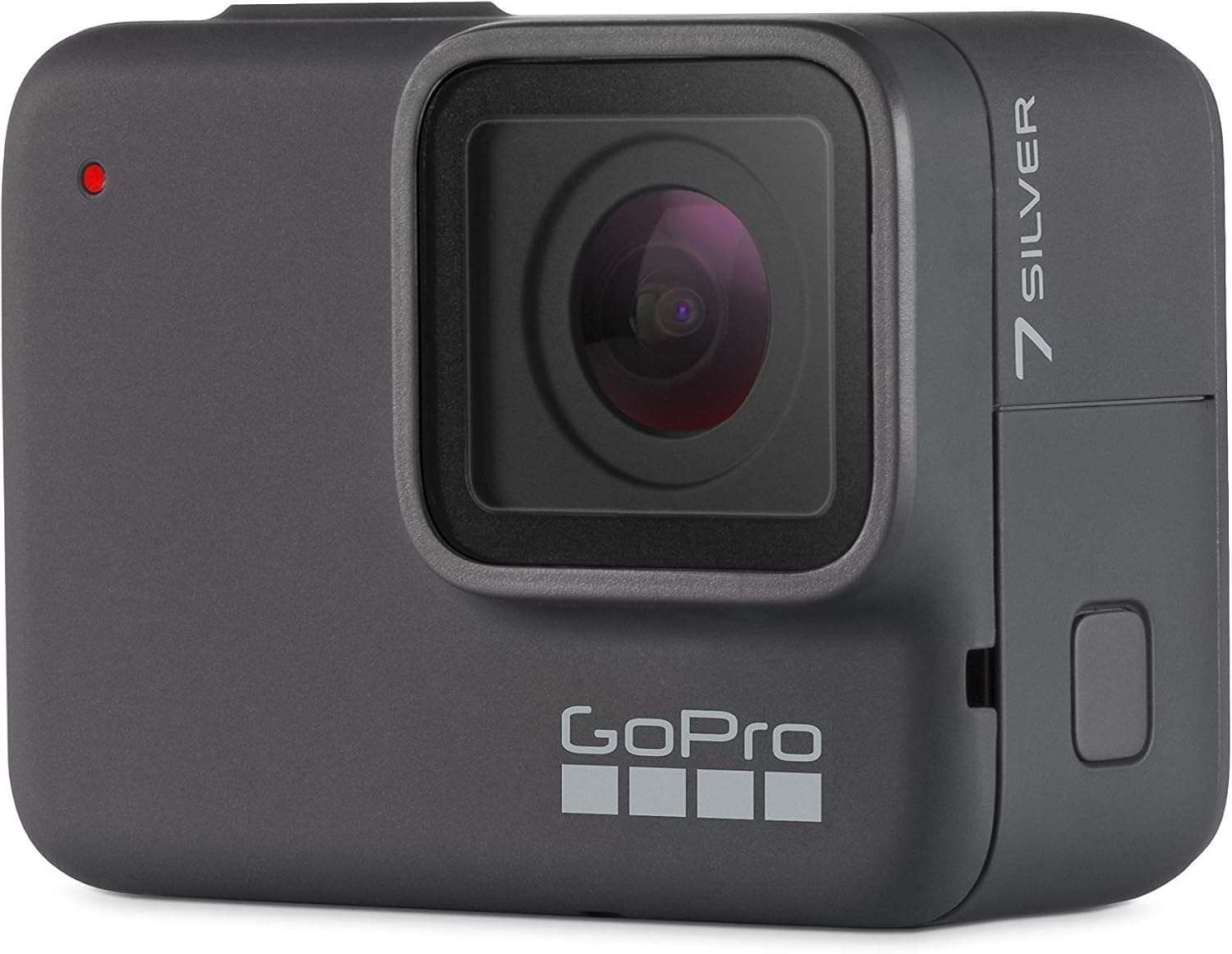 GoPro HERO7 Silver Waterproof Digital Action Camera with Touch Screen 4K HD Video 10MP Photos (Renewed)