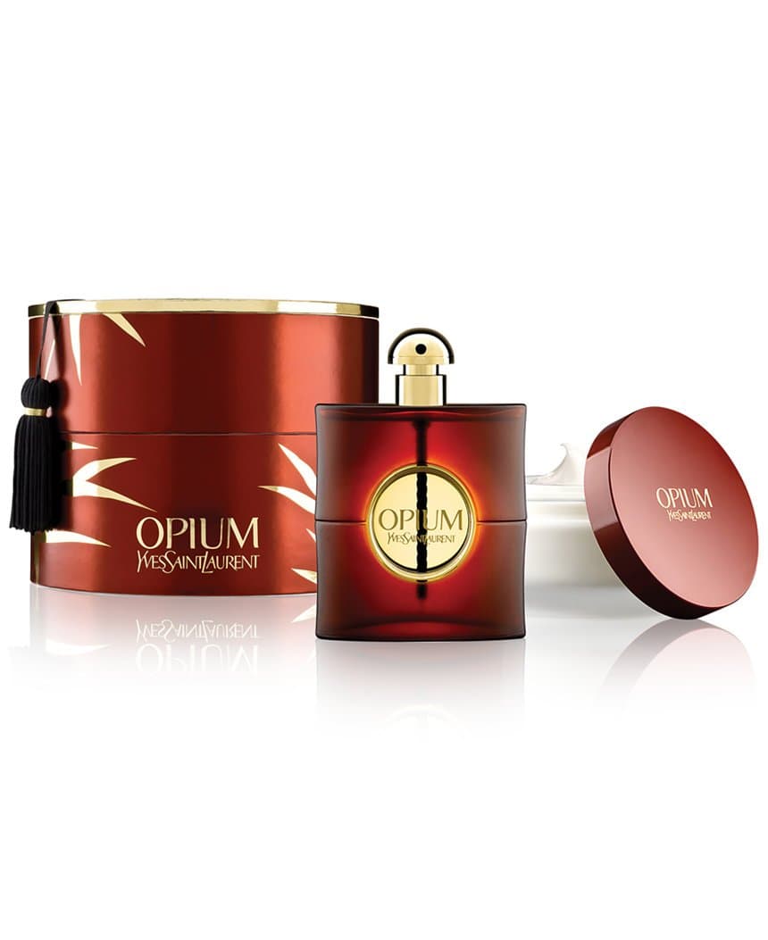 Yves Saint Laurent Opium Gift Set, 3.0 oz Eau de Parfum, 6.7 oz Body Cream