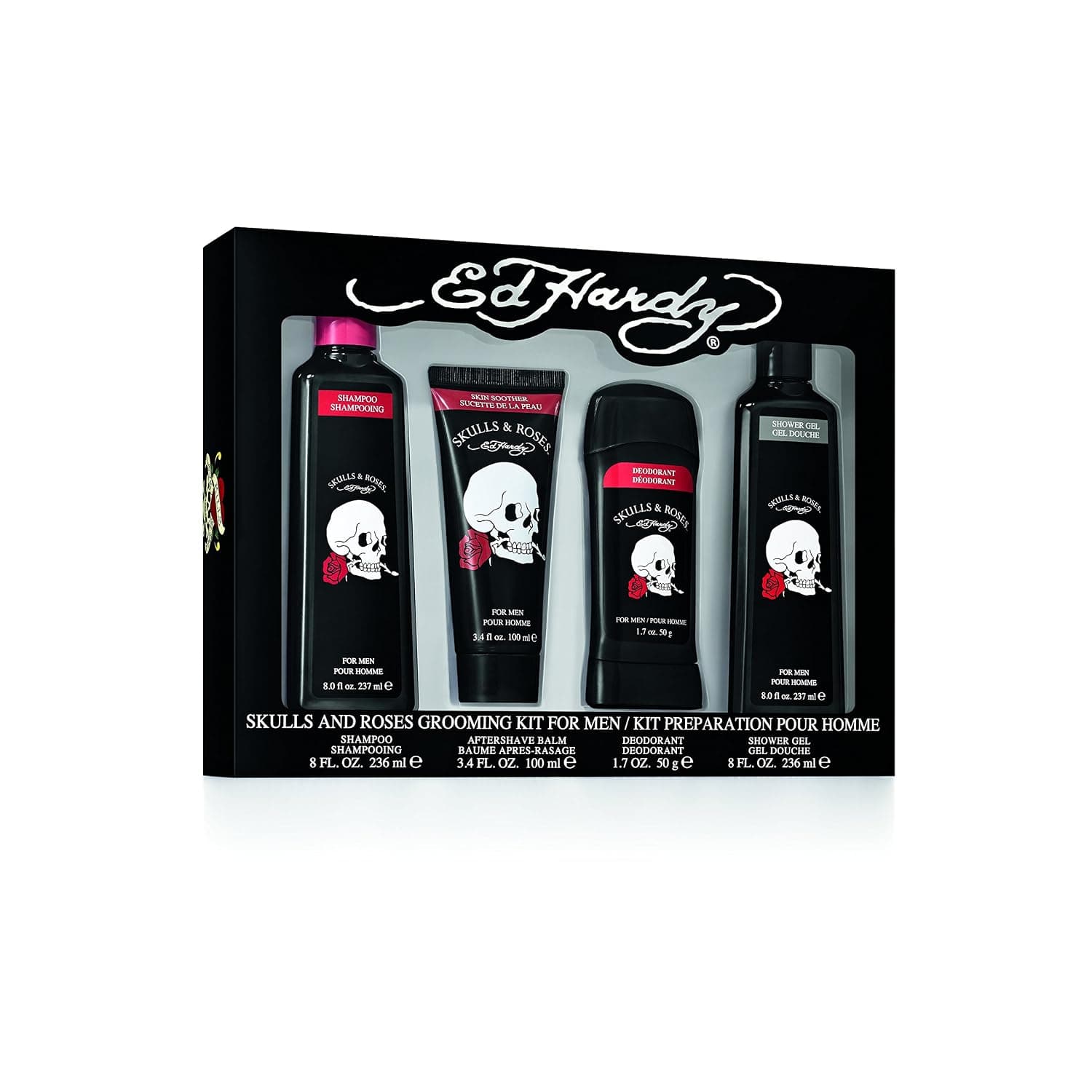 Ed Hardy Skulls & Roses Men's Gift Set, 1.9 Pound
