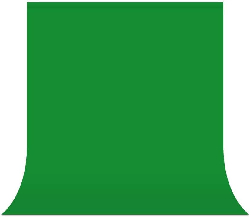 UTEBIT Green Backdrop 5 x 6.5 ft Photography Background Green Cloth Collapsible Chromakey Back Drop for Video Studio Photo Shooting Portrait (Backdrop Only)