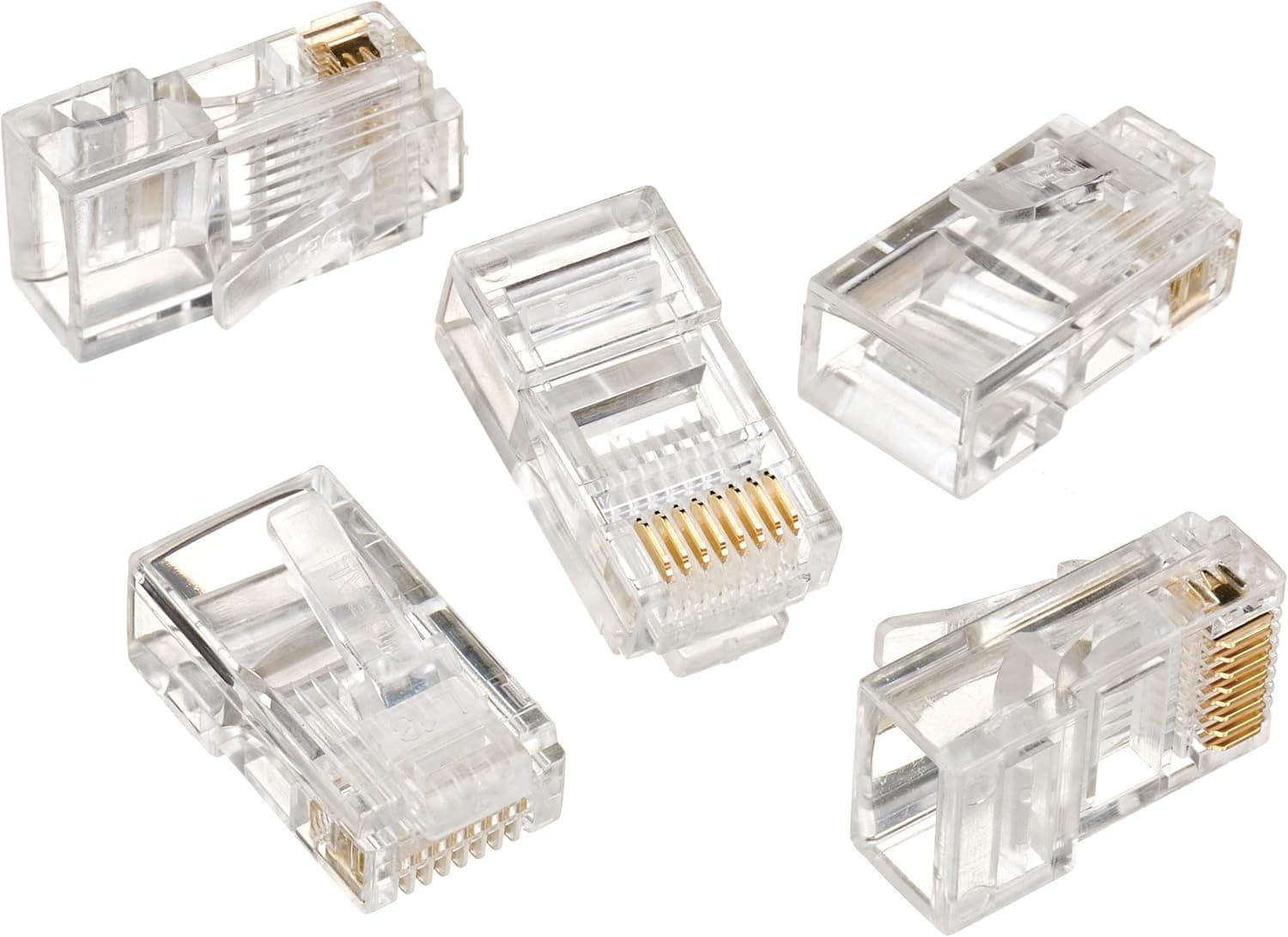 IDEAL Industries, Inc. 85-346 8P8C Modular Plugs Connector, RJ-45 Connector for CAT5e, Twisted Pair 100 MHz Cables, 25 Connectors