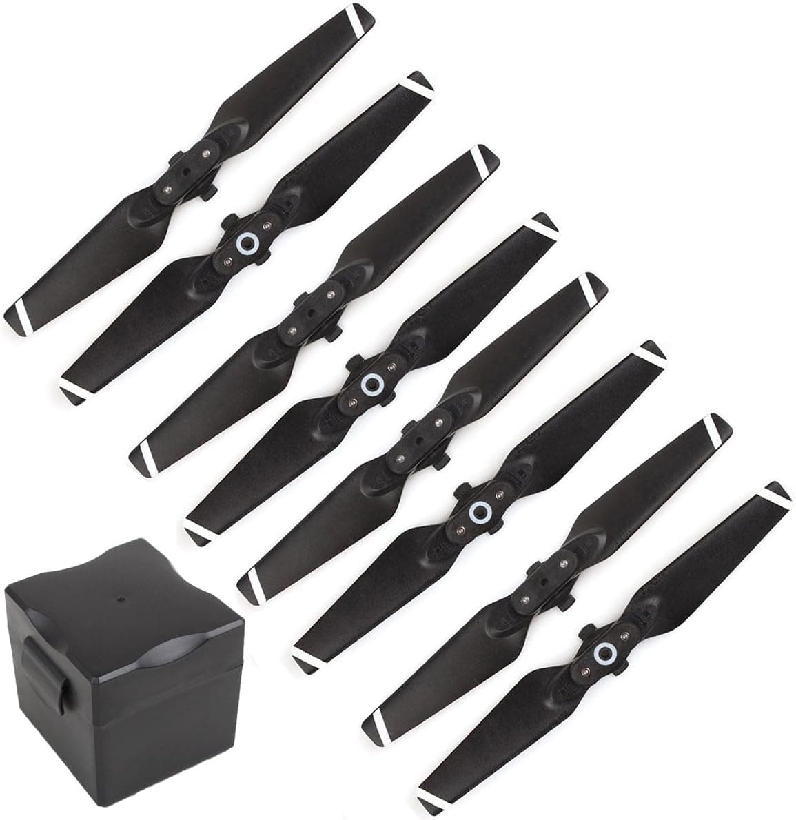 AQGOODLIFE DJI Spark Accessories Quick Release 4730F Propellers with Propellers Storage Box Portable Carrying Case
