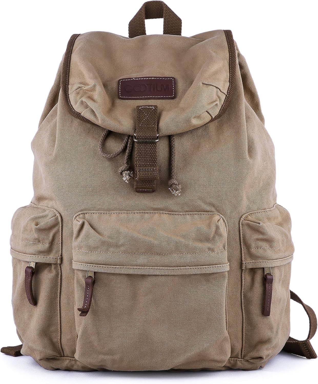Gootium Canvas Backpack - Casual Rucksack Hiking Unisex Travel Bags