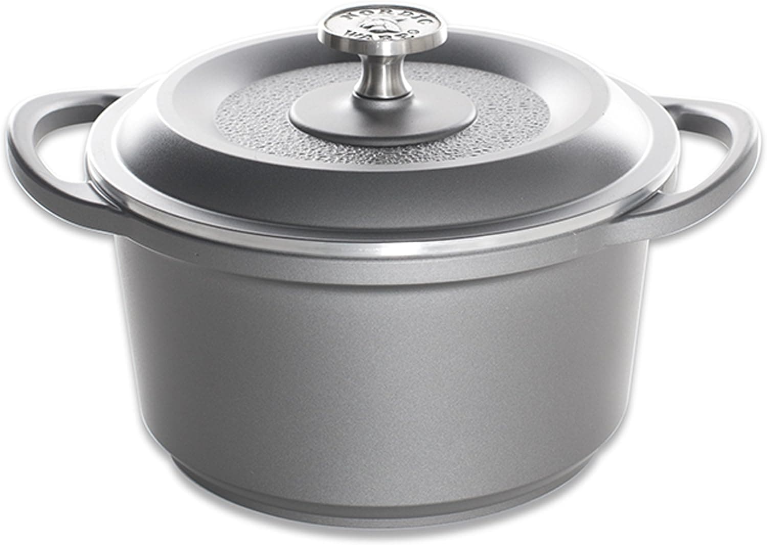 Nordic Ware Pro Cast Traditions Enameled Multipurpose Pot with Cover, 3-Quart, Slate