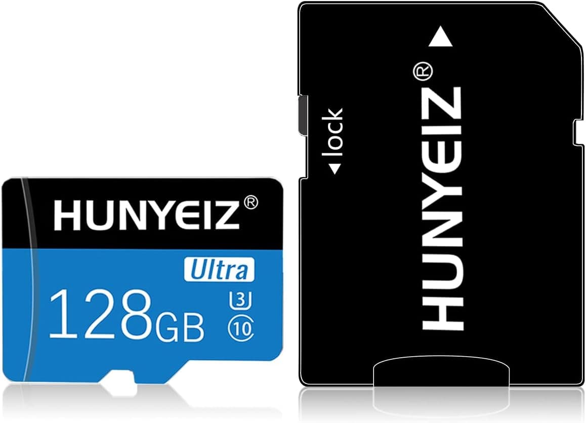 128GB Micro SD Card with Adapter SD Memory Cards Class 10 High Speed Memory Card for Smartphone Computer Game Console, Surveillance, Drone(128GB)