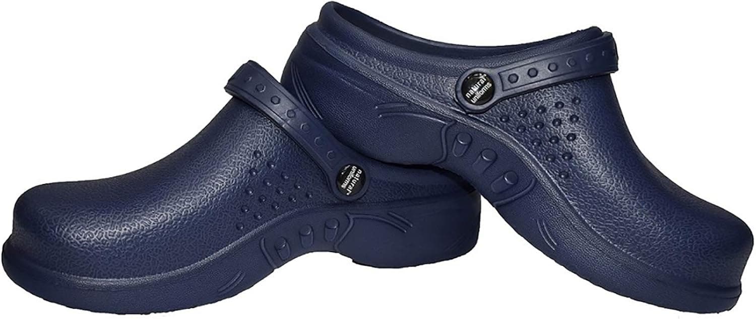 Natural Uniforms Ultralite Women's Clogs with Strap, Nursing Medical Work Mule