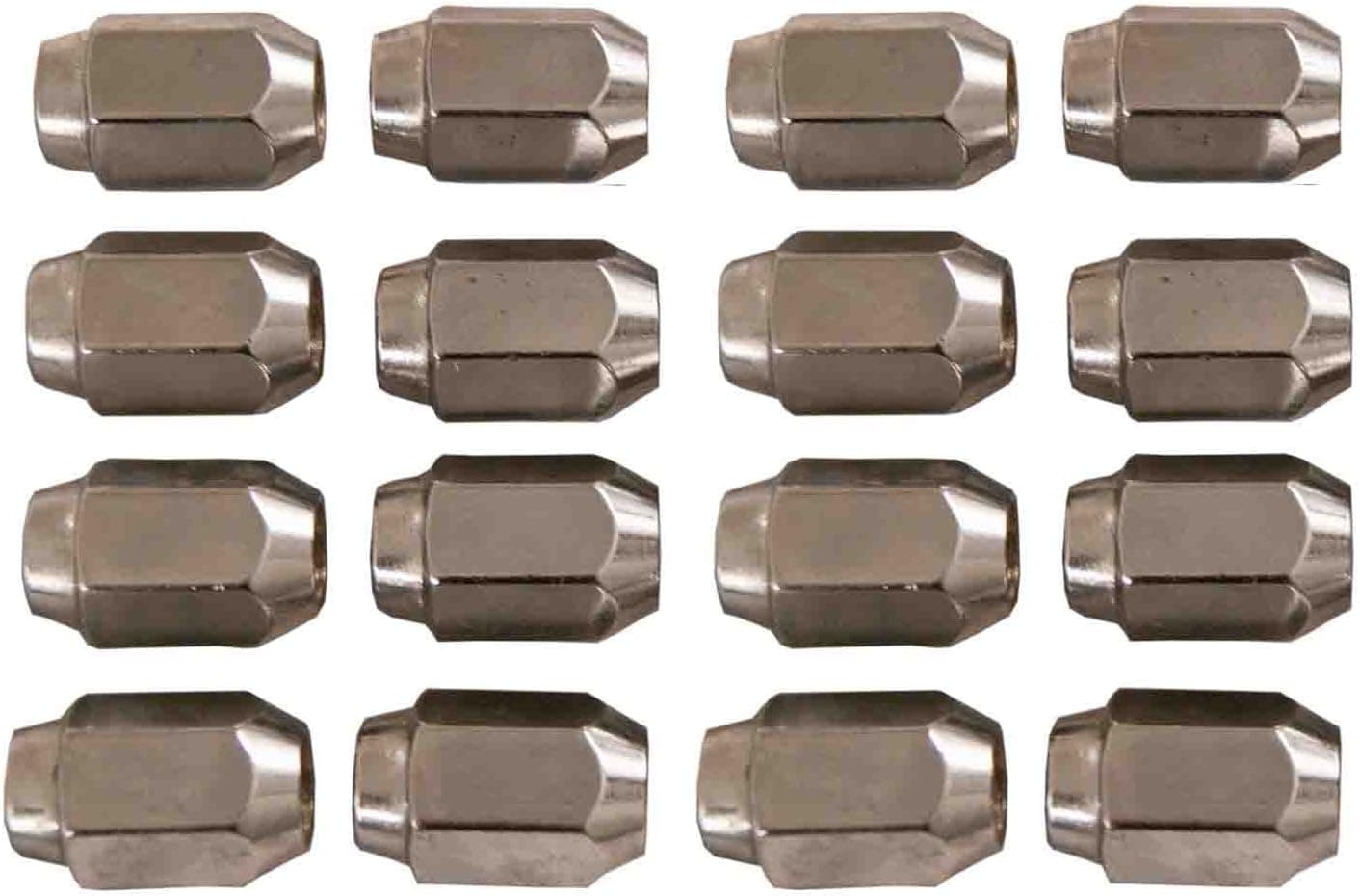 16 Pack of Chrome Lug Nuts 12MM Metric for Yamaha Golf Carts