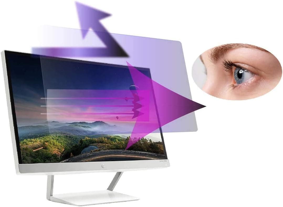 Premium Anti Blue Light and Anti Glare Screen Protector (2 Pack) for 19 inches Monitor with Aspect Ratio 16:10. Easy and Bubble Free Installation